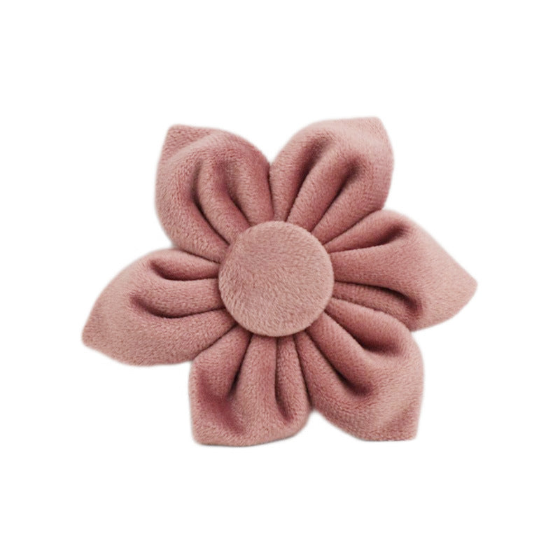 Collier pour Chien en Velours Rose Poudré | Laisse, Harnais & Accessoires