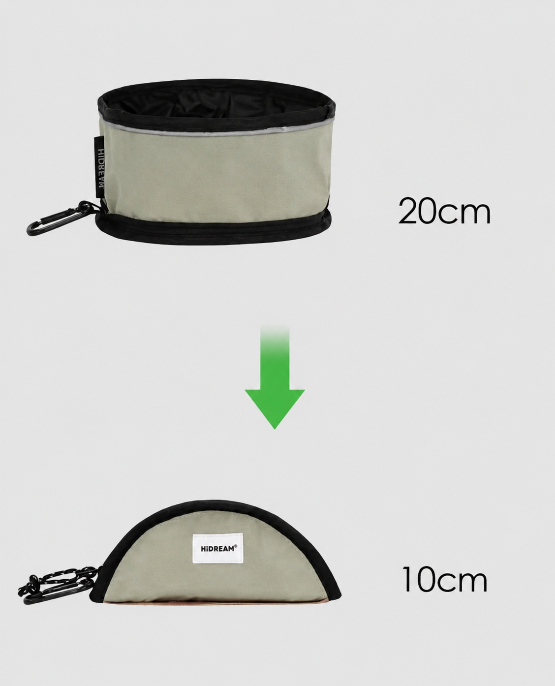 Gamelle pliable de voyage pour chien