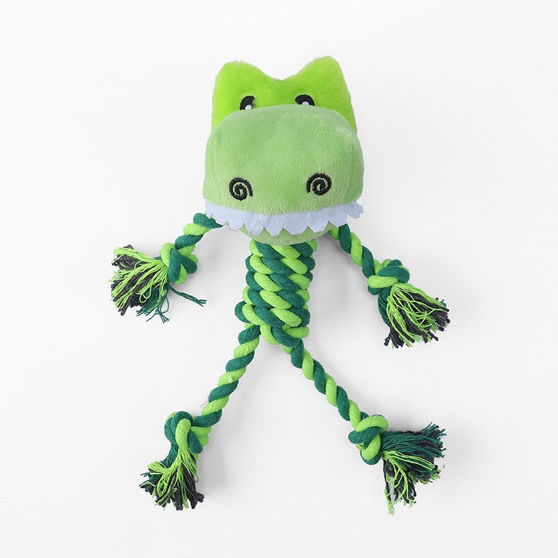 Jouet en peluche et corde pour chien — Design animaux