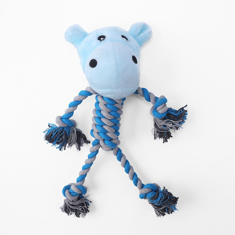 Jouet en peluche et corde pour chien — Design animaux